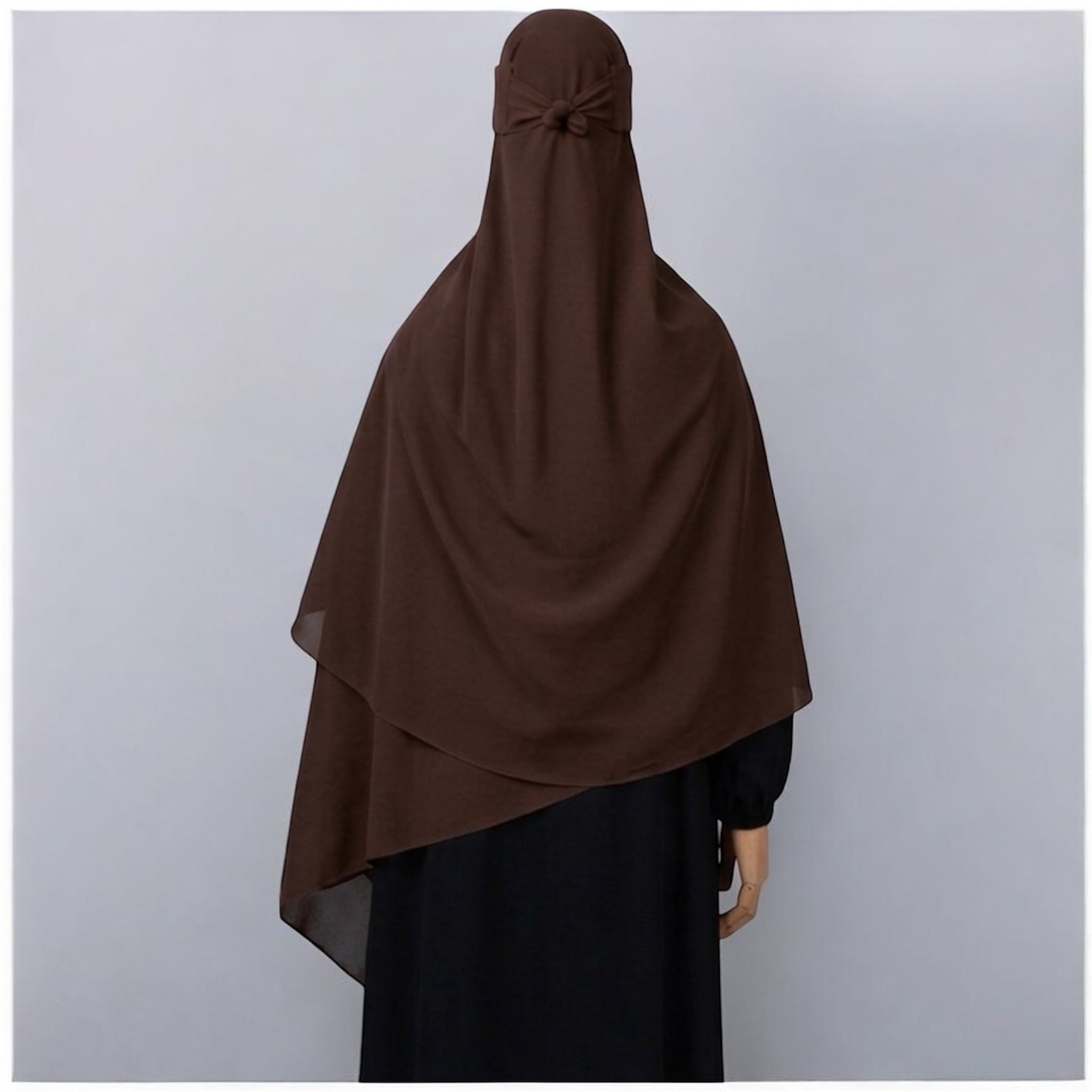 Set Maxi Hijab+Niqab Qahwa