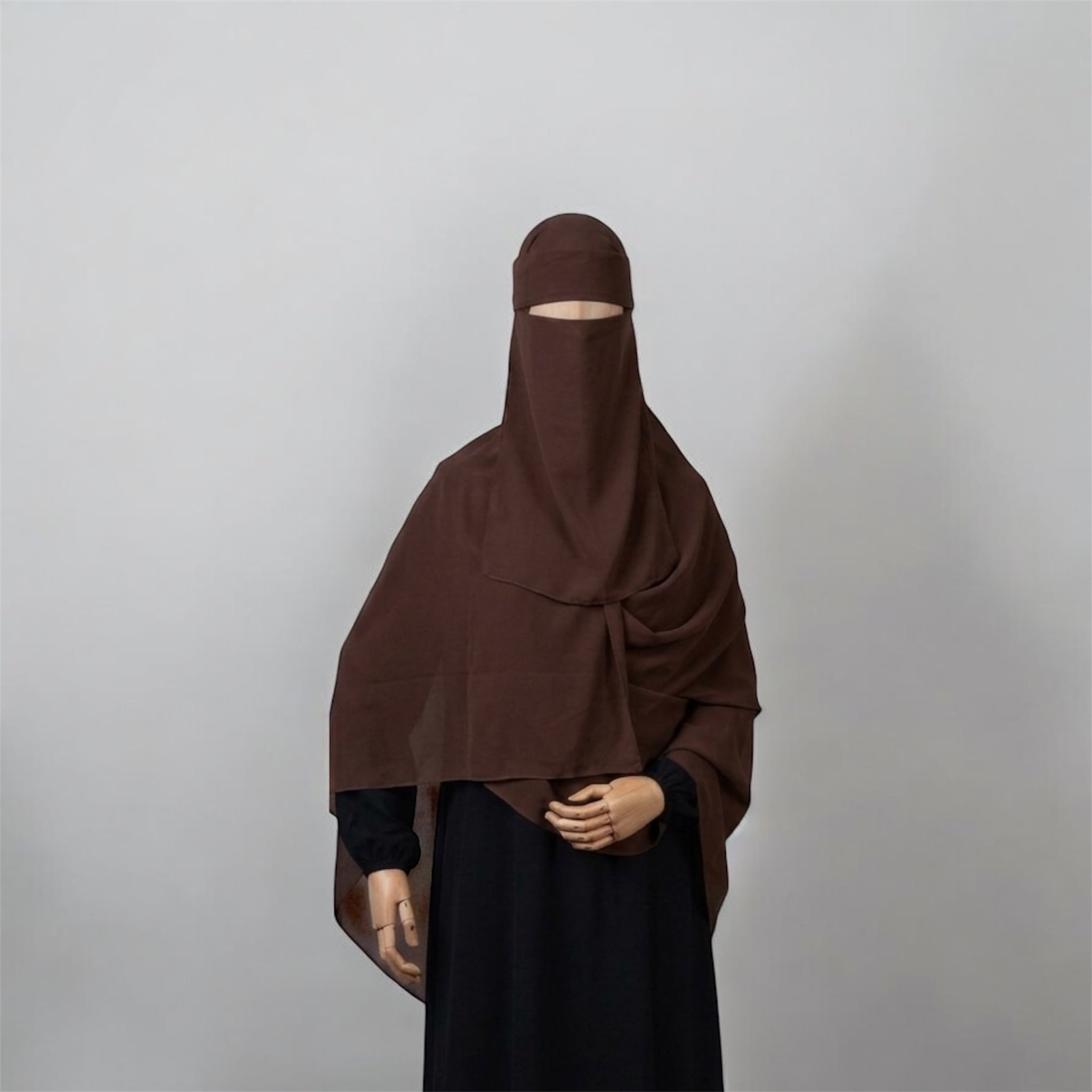Set Maxi Hijab+Niqab Qahwa