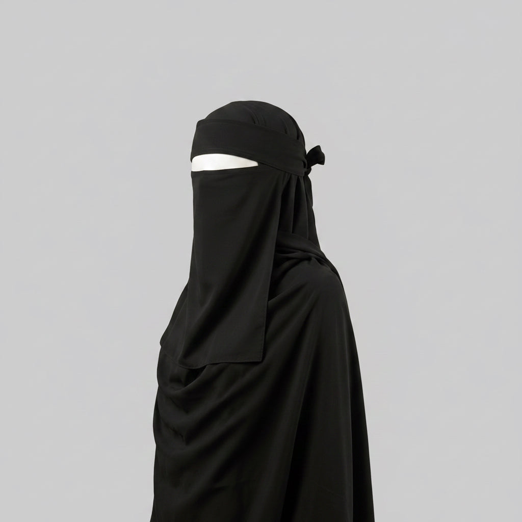 Set Maxi Hijab+Niqab Aswad