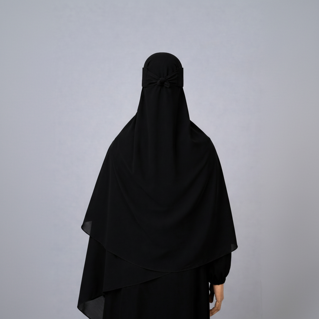 Set Maxi Hijab+Niqab Aswad